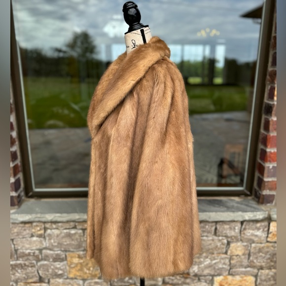Damaged Scrap 2XL Pastel Mink Fur Jacket Real Genuine Fur Perfect For Crafts - Picture 6 of 12